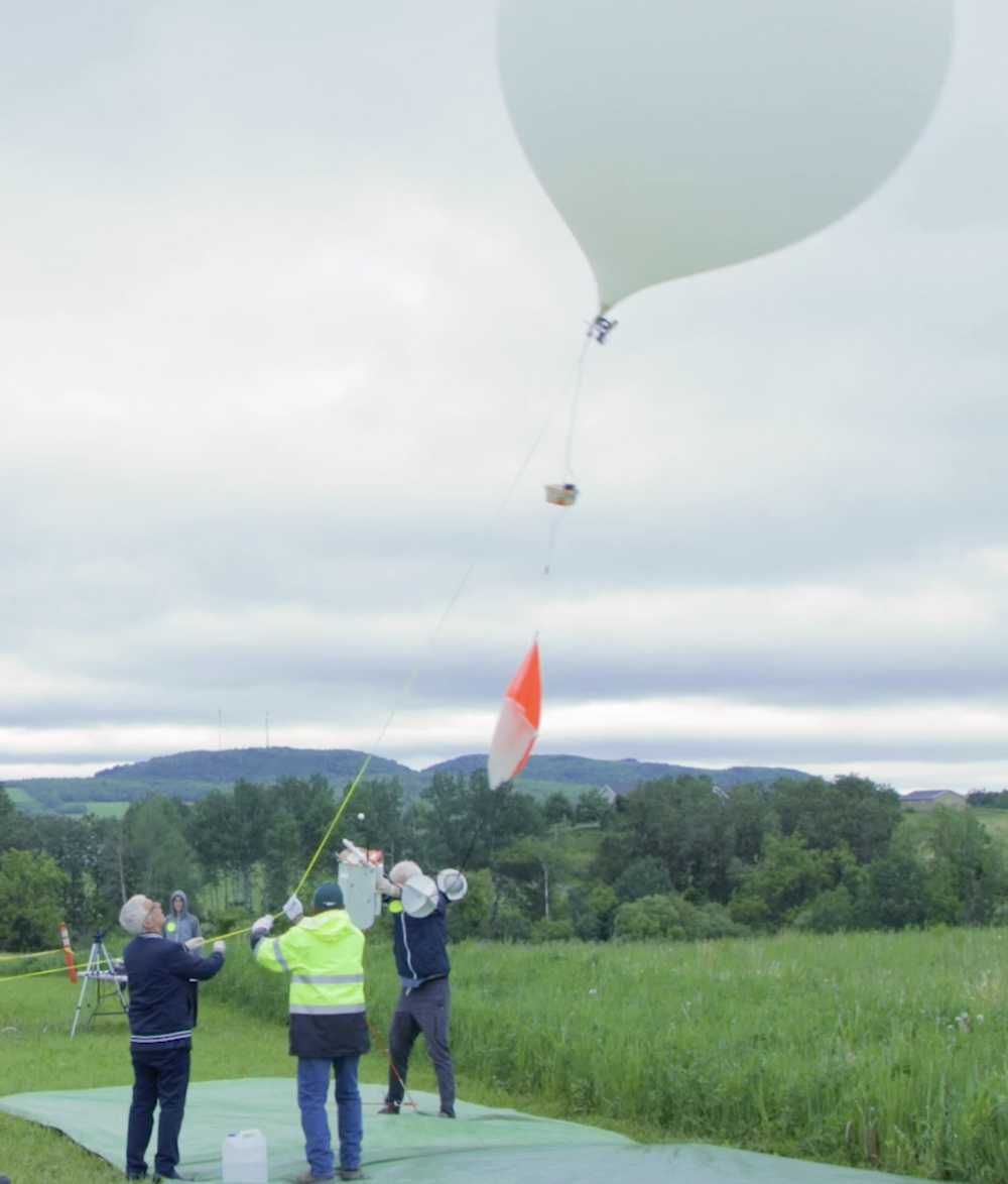 Balloon Solar Eclipse Project test launch